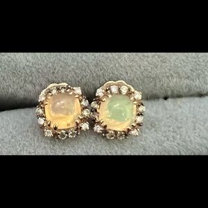 Levian opal and diamond earrings
